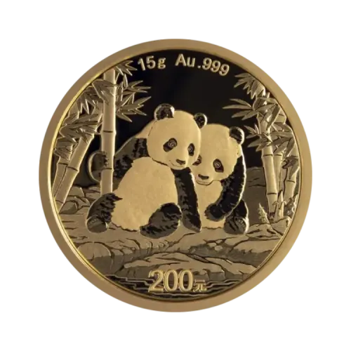 15 gram gouden Panda munt uit 2026 15g au. 999