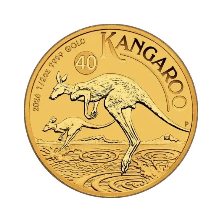1/2 troy ounce gouden Kangaroo munt uit 2026