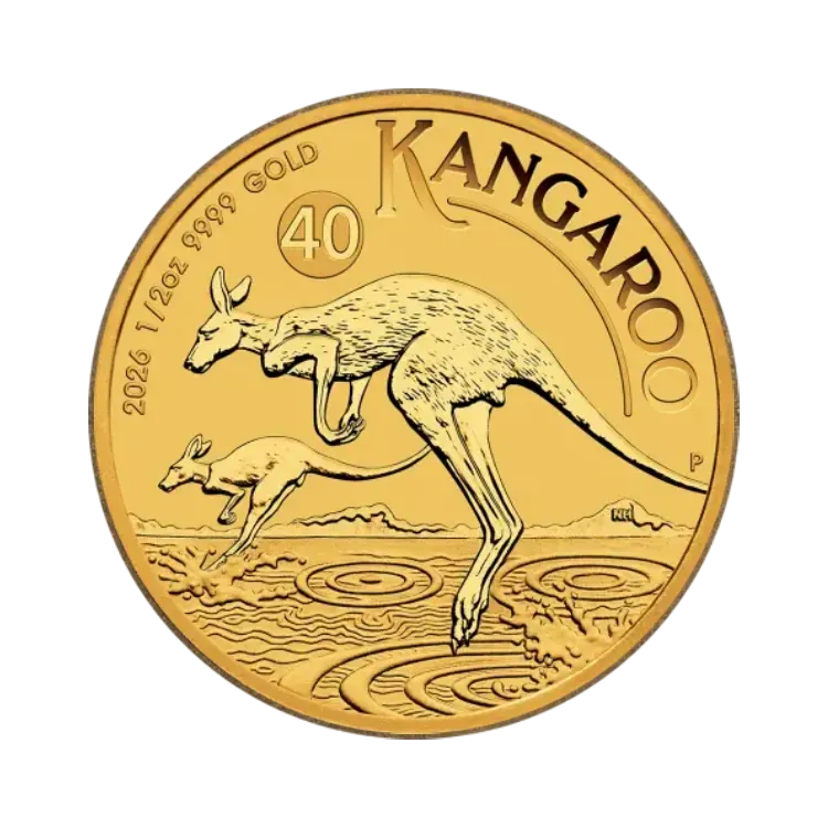 1/2 troy ounce gouden Kangaroo munt uit 2026