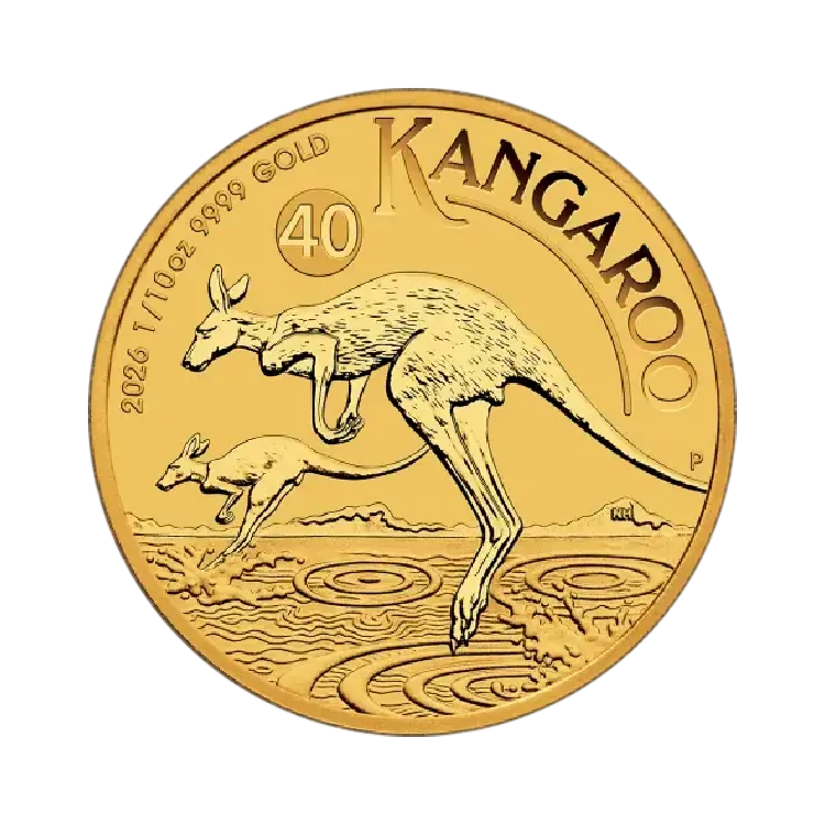 Gold Kangaroo 1/10 troy ounce gold