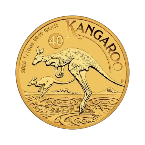 Gold Kangaroo 1/10 troy ounce gold