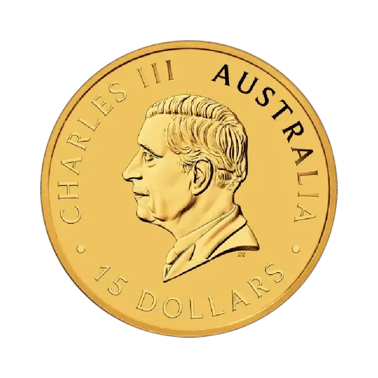 Reverse 1/10 oz gold Kangaroo