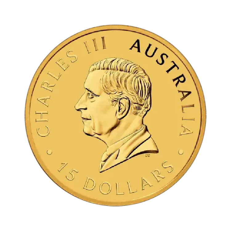 Reverse 1/10 oz gold Kangaroo