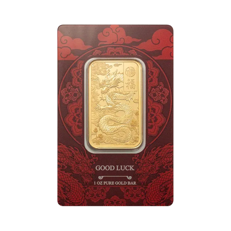1 oz PAMP Suisse GOOD LUCK gold bar
