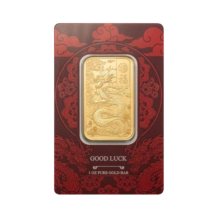 1 oz PAMP Suisse GOOD LUCK gold bar