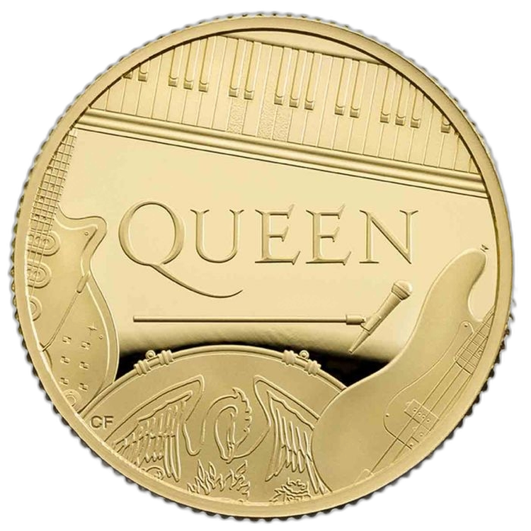 1 troy ounce gold coin Queen 2020 front