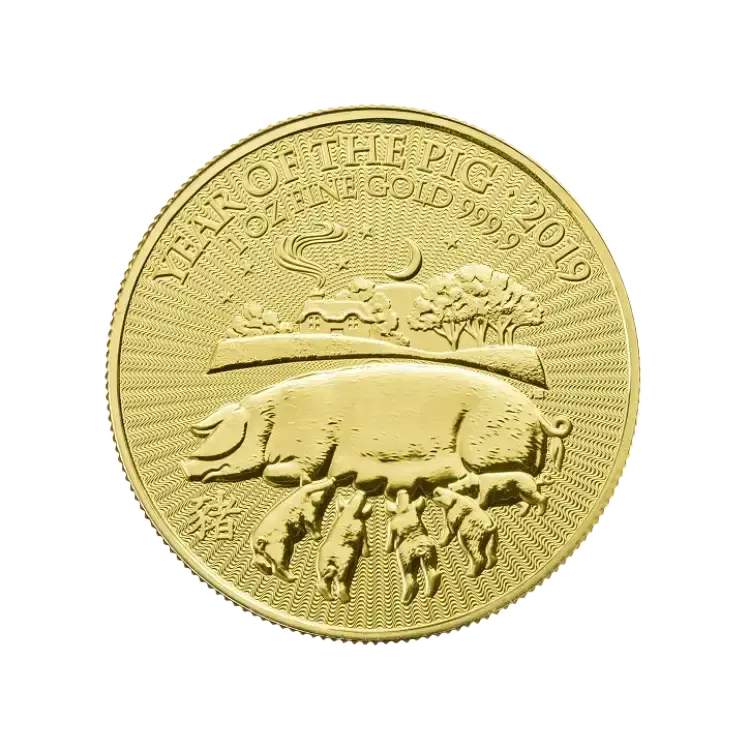 gouden lunar UK munt 1 oz