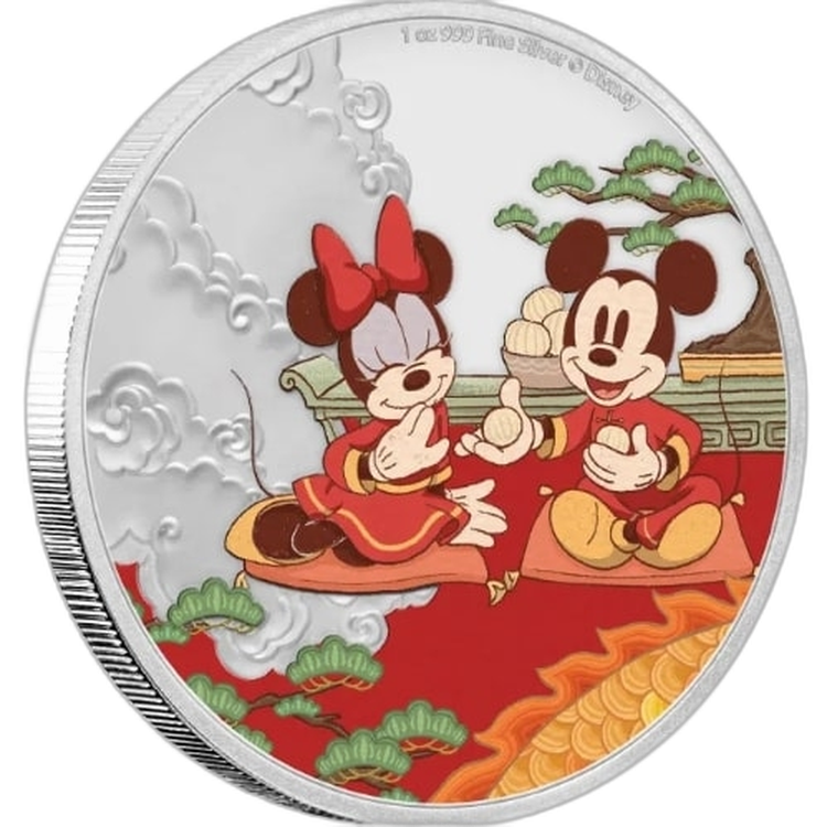 1 Troy ounce zilveren munt Disney Lunar Year of the Mouse 2020 - Good Fortune voorkant