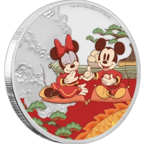 1 Troy ounce zilveren munt Disney Lunar Year of the Mouse 2020 - Good Fortune voorkant