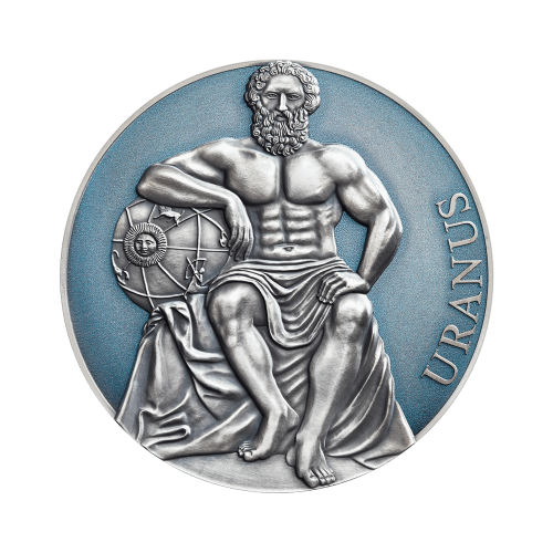 3 troy ounce silver coin Cameroon - Uranus 2020 front