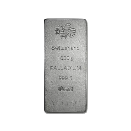 1 kilo palladium baar voorkant
