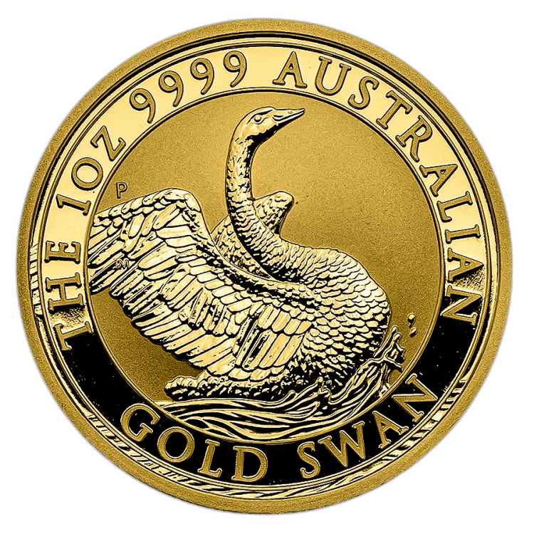 1 troy ounce gouden munt zwaan 2020 voorkant