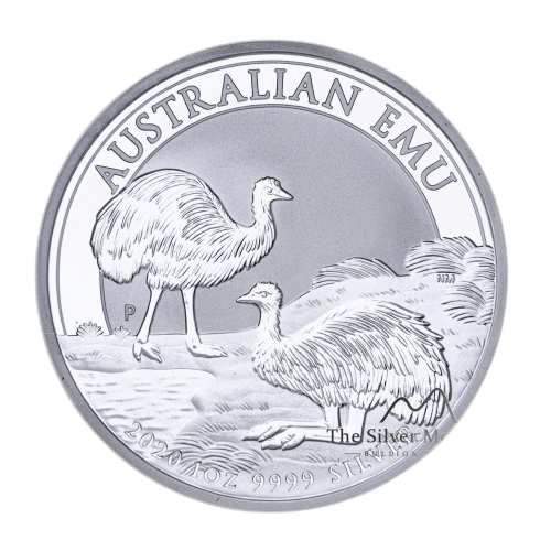 1 Troy ounce silver coin Emu 2020 front