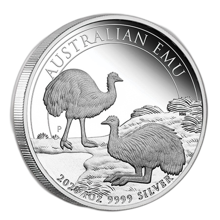 1 Troy ounce silver coin Emoe 2020 Proof front