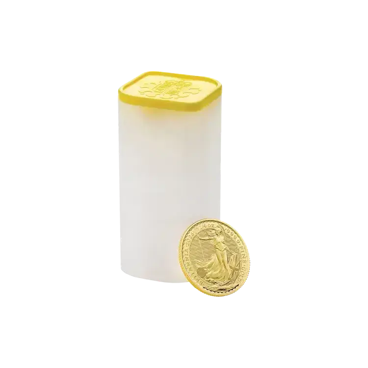 Tube 1/4 oz gouden Britannia 2026