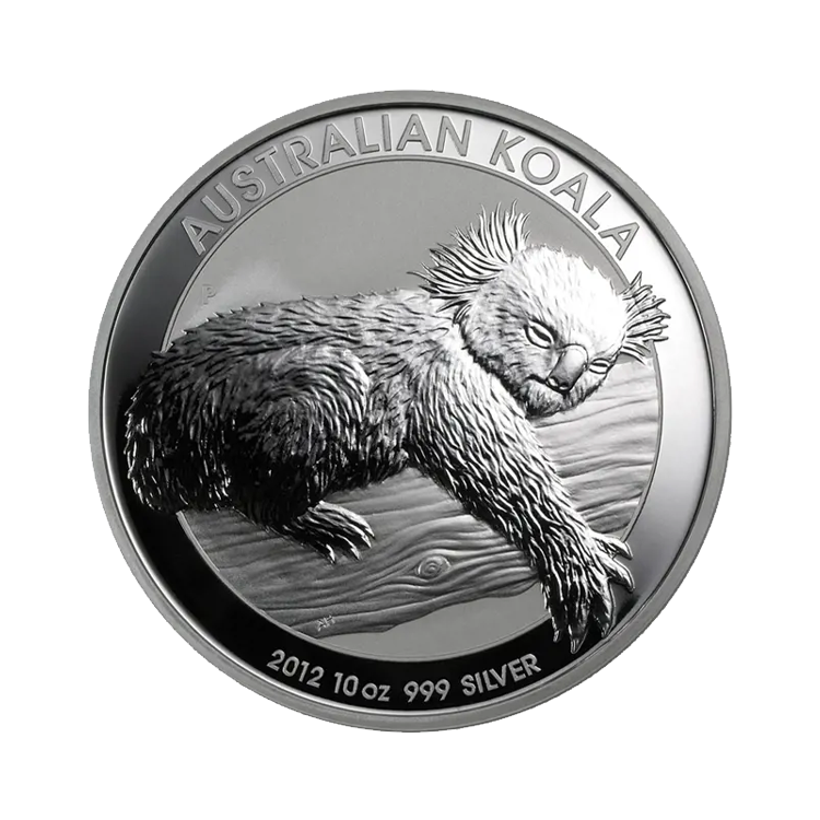 10 troy ounce silver coin circulated front