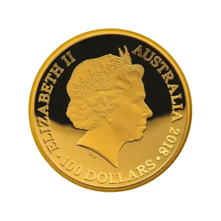 1 troy ounce gouden New Map of The World | Proof achterkant