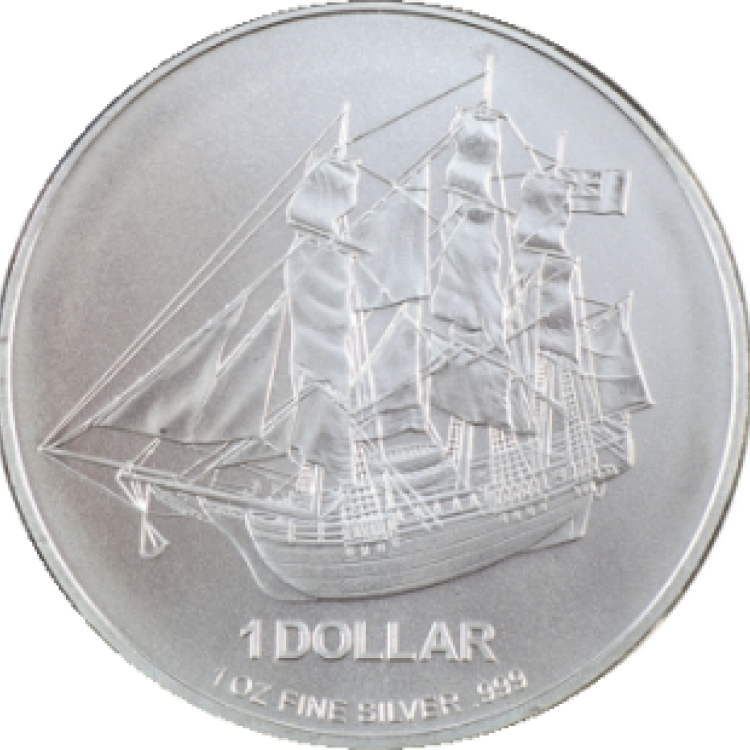 1 Troy ounce silver coin Cook Islands front