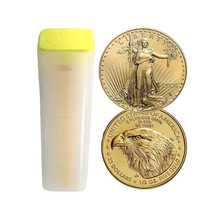 Tube 1/4 troy ounce gouden American Gold Eagle