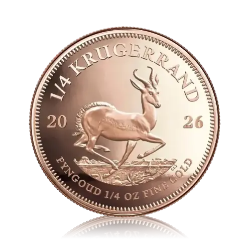 Gold Krugerrand coin 1/4 oz