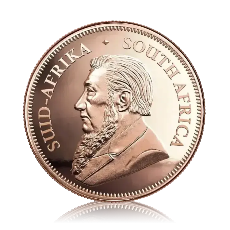 Tube gold Krugerrand coins from 2025