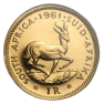 1 Rand gouden munt Zuid Afrika voorkant