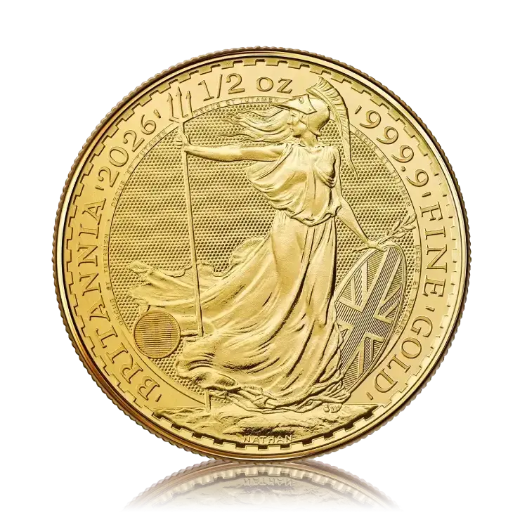 1/2 oz Britannia 2026 gold
