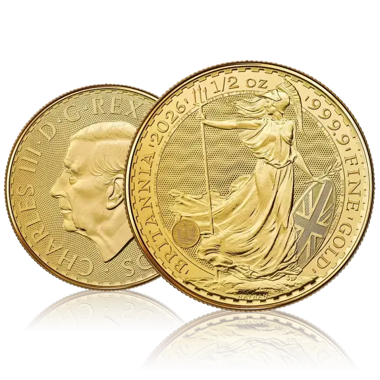 Royal Mint Britannia 1/2 troy ounce gold