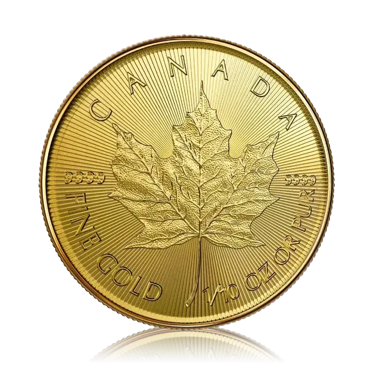 1/10 troy ounce goud Maple Leaf