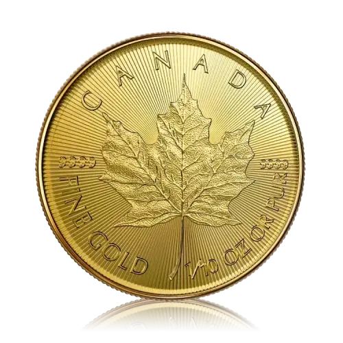 1/10 troy ounce gold Maple Leaf
