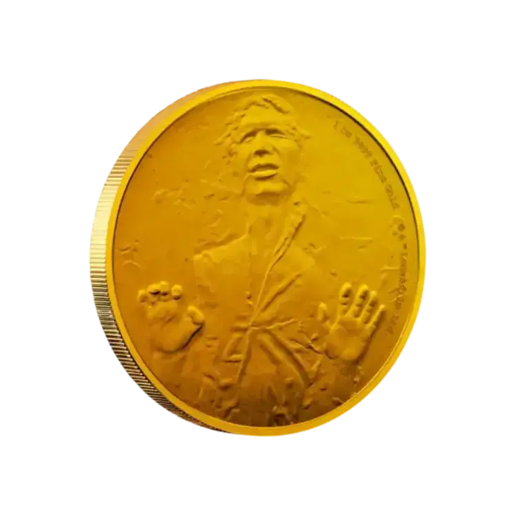 1 troy ounce gouden STAR WARS™ classics Han Solo voorkant