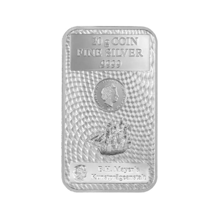 20 gram zilveren muntbaar voorkant