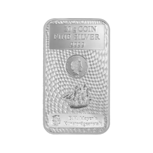 20 gram zilveren muntbaar voorkant