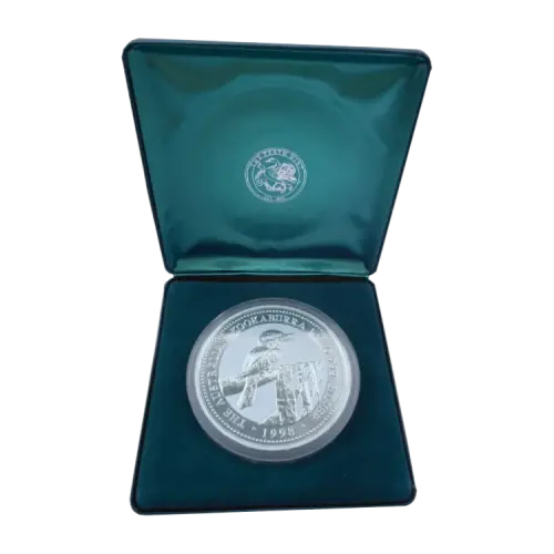 1 kilo zilveren Kookaburra munt 1998 voorkant