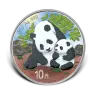 30 gram zilveren munt Panda 2024 gekleurd voorkant
