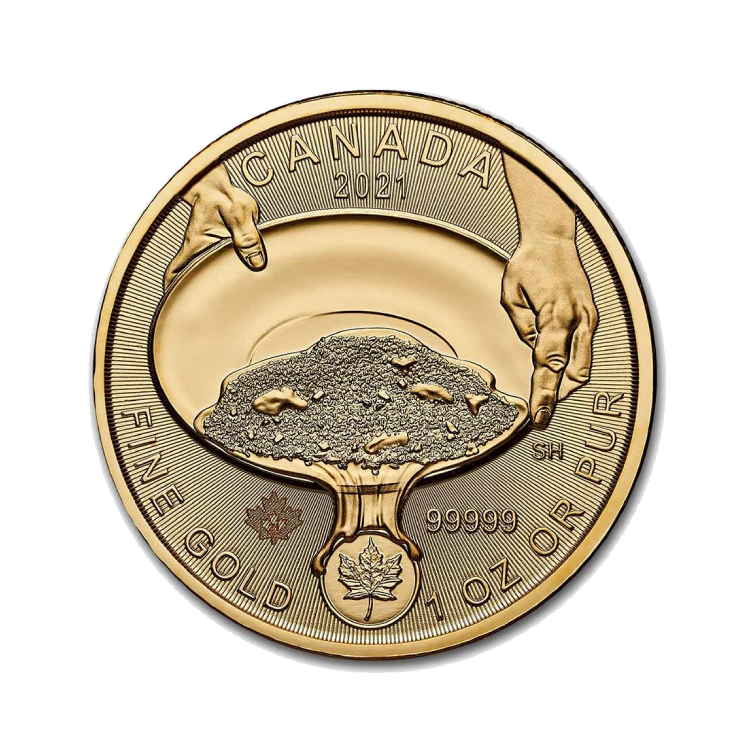 1 troy ounce premium gouden munt achterkant