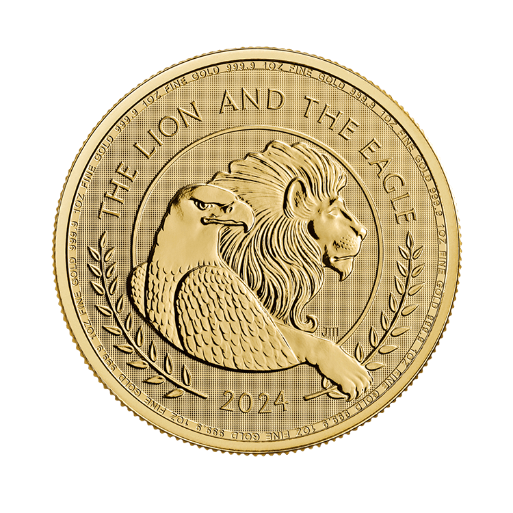 1 troy ounce premium gouden munt perspectief 3