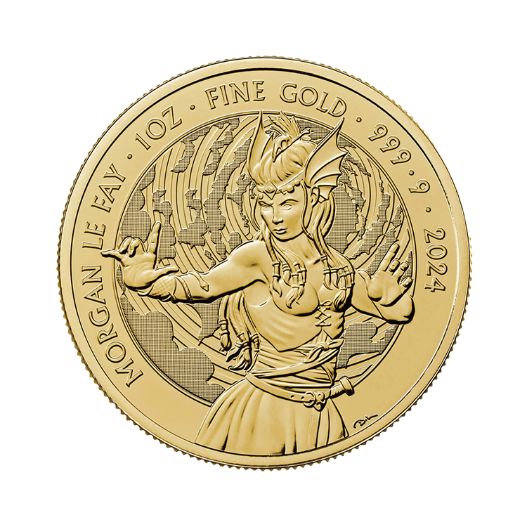 1 troy ounce premium gouden munt perspectief 4