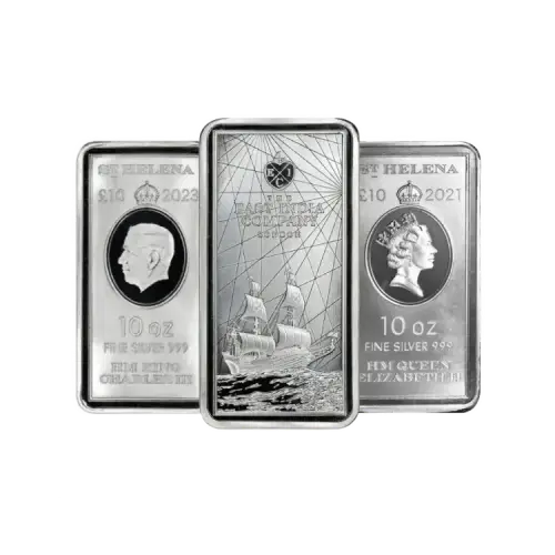 10 troy ounce silver coinbar various producers front