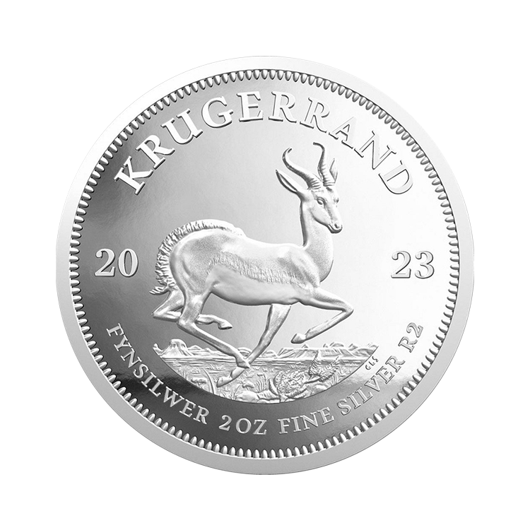 1 troy ounce zilveren Krugerrand Proof diverse jaargangen achterkant