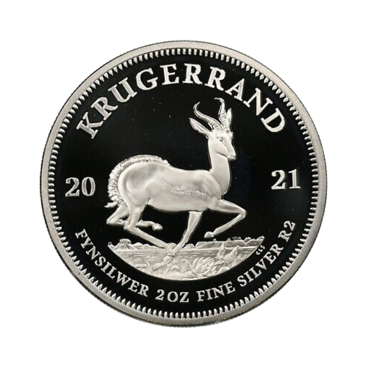 1 troy ounce zilveren Krugerrand Proof diverse jaargangen perspectief 1