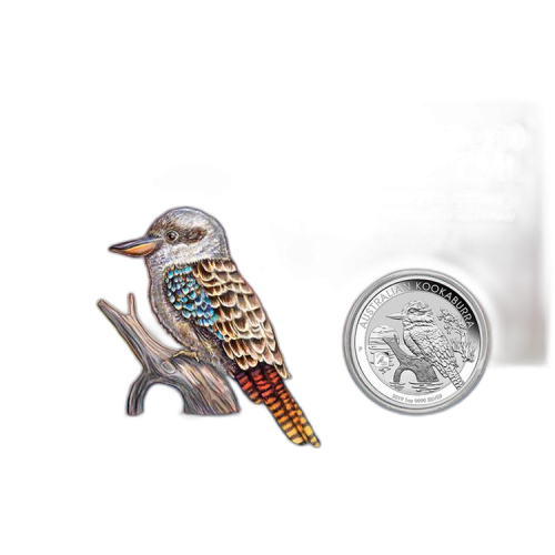 1 Troy ounce zilveren munt Kookaburra 2019 ANDA coin fair voorkant