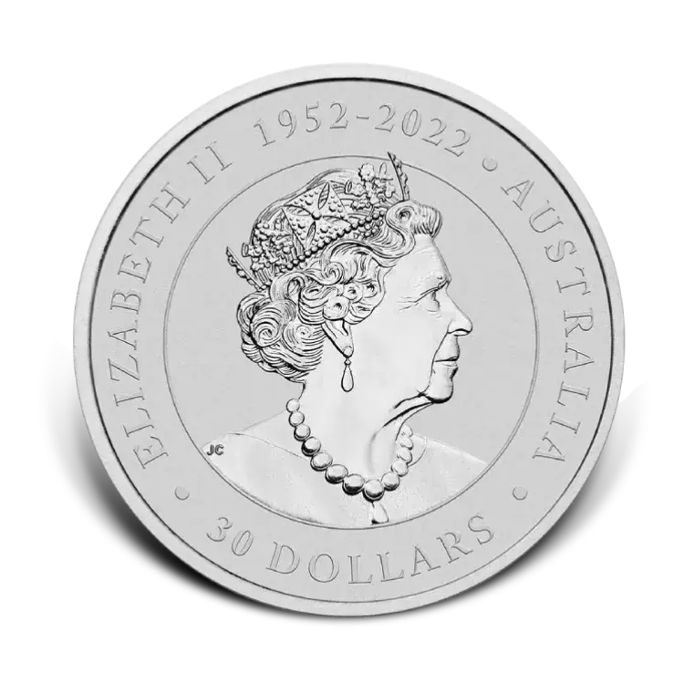 1 kilo zilveren Koala munt 2023 achterkant