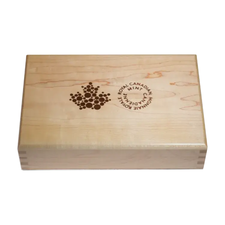 5-piece set silver coins The Great Lakes 2015 Proof angle 2