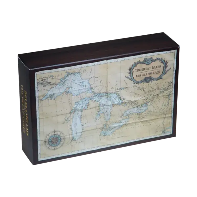 5-piece set silver coins The Great Lakes 2015 Proof angle 3