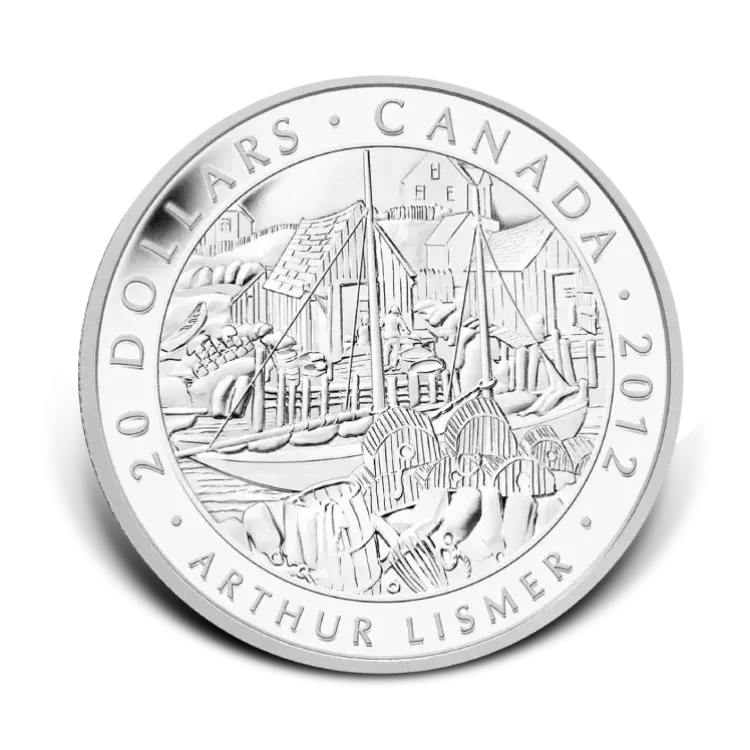 7-delige set zilveren munten The Group of Seven 2013 perspectief 2