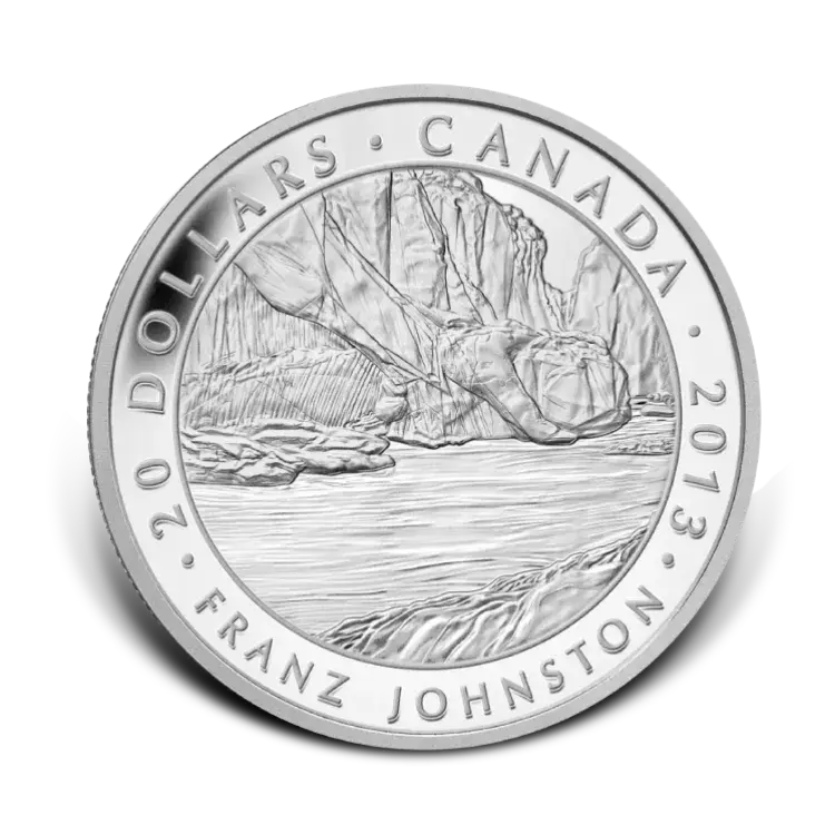 7-delige set zilveren munten The Group of Seven 2013 perspectief 6