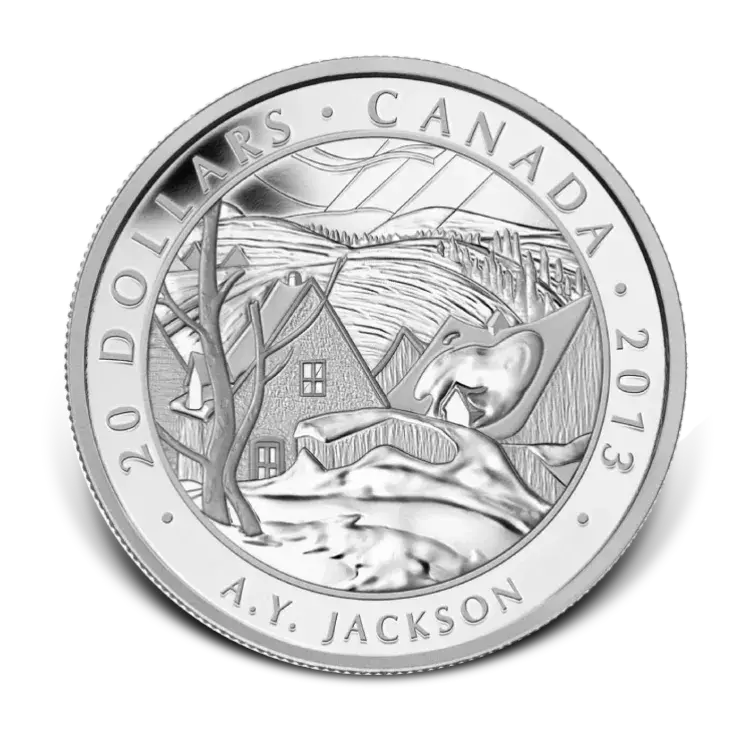 7-delige set zilveren munten The Group of Seven 2013 perspectief 8