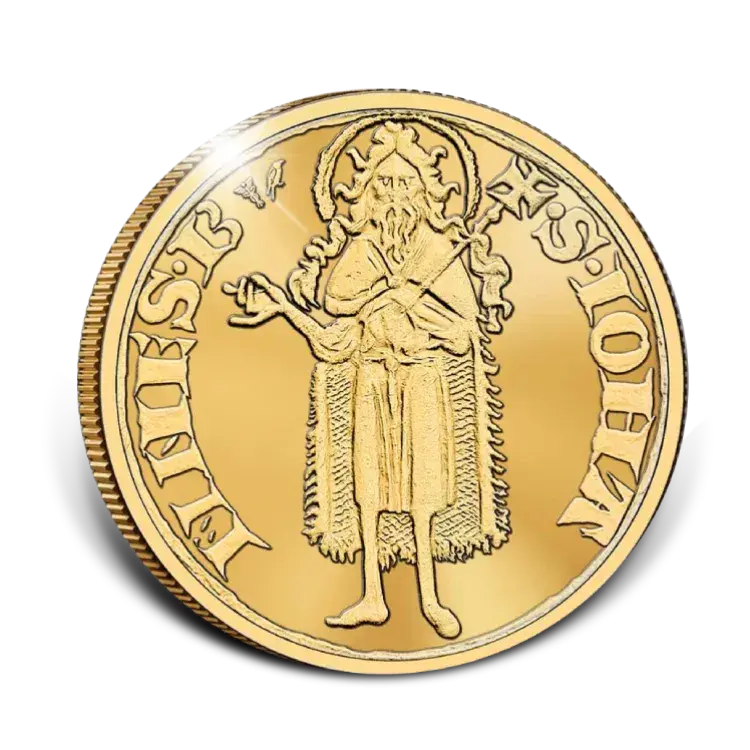 1 troy ounce gold Florin Proof 2024 - mintage of only 15 coins angle 1