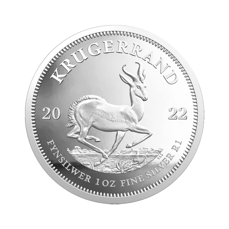 1 troy ounce zilveren Krugerrand Proof diverse jaargangen achterkant